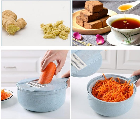 8-in-1 Mandoline Slicer & Vegetable Cutter