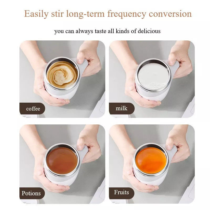 Rechargeable Self-Stirring Mug for Coffee & Drinks