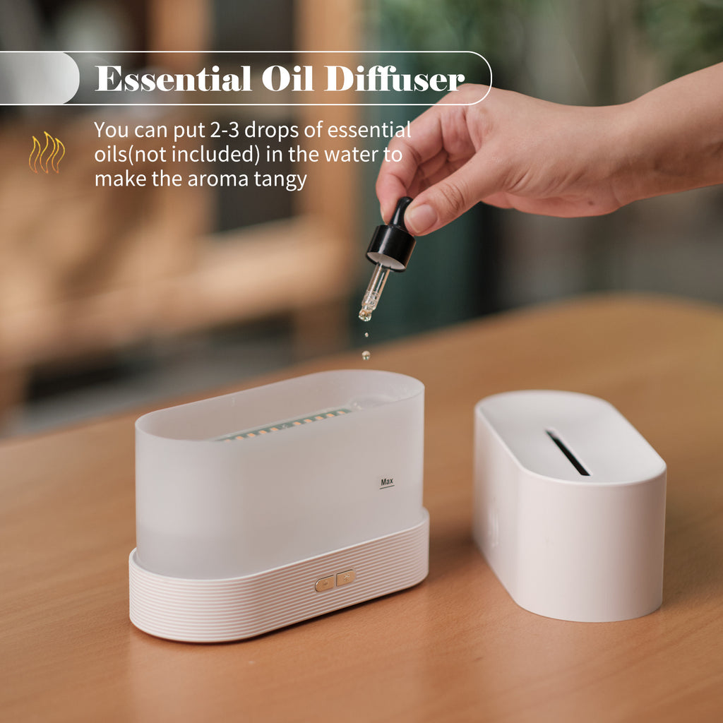 Flame Aroma Diffuser & Humidifier with Auto-Off