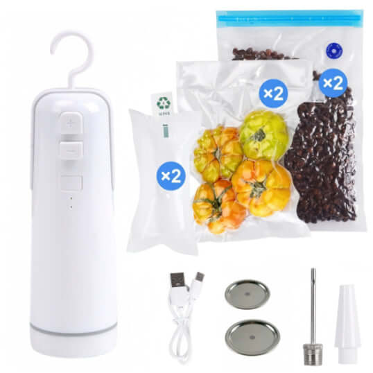 4-in-1 Portable Electric Vacuum Sealer for Food Storage Bags