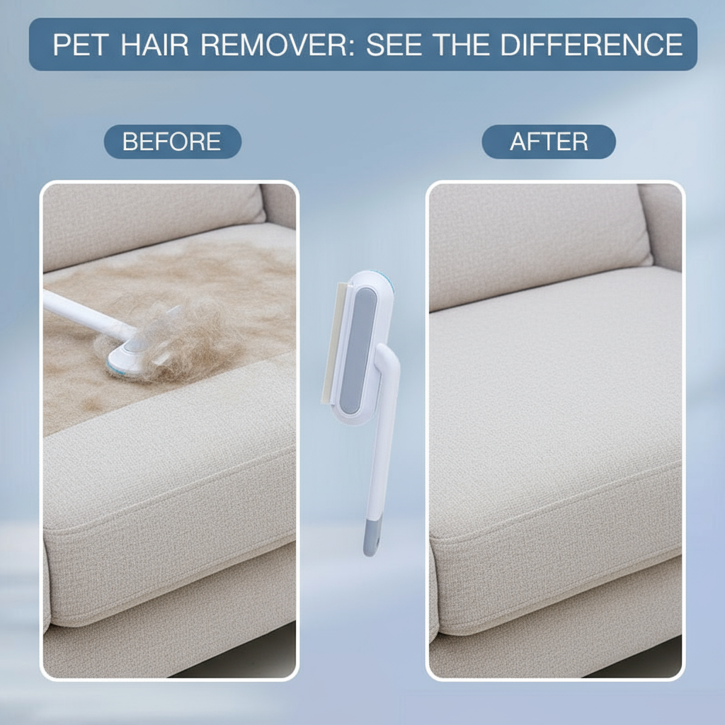 4-in-1 Pet Hair Remover & Cleaning Brush