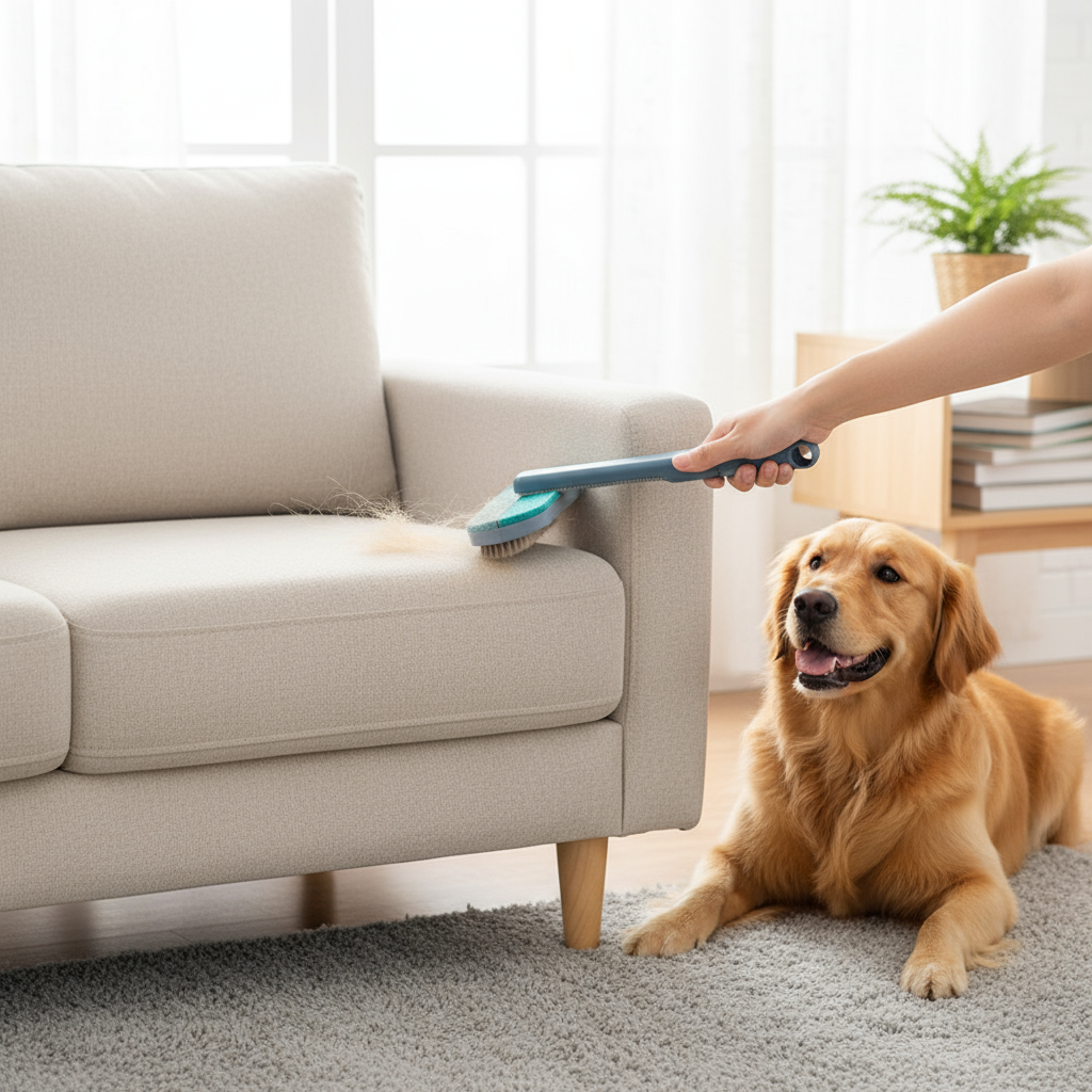 4-in-1 Pet Hair Remover & Cleaning Brush